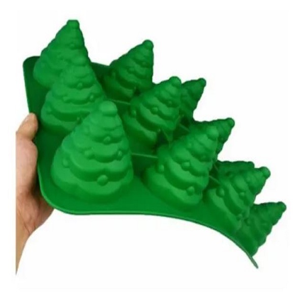 Molde Silicón Pino Mini Gelatina Jabón Gomita Choco
