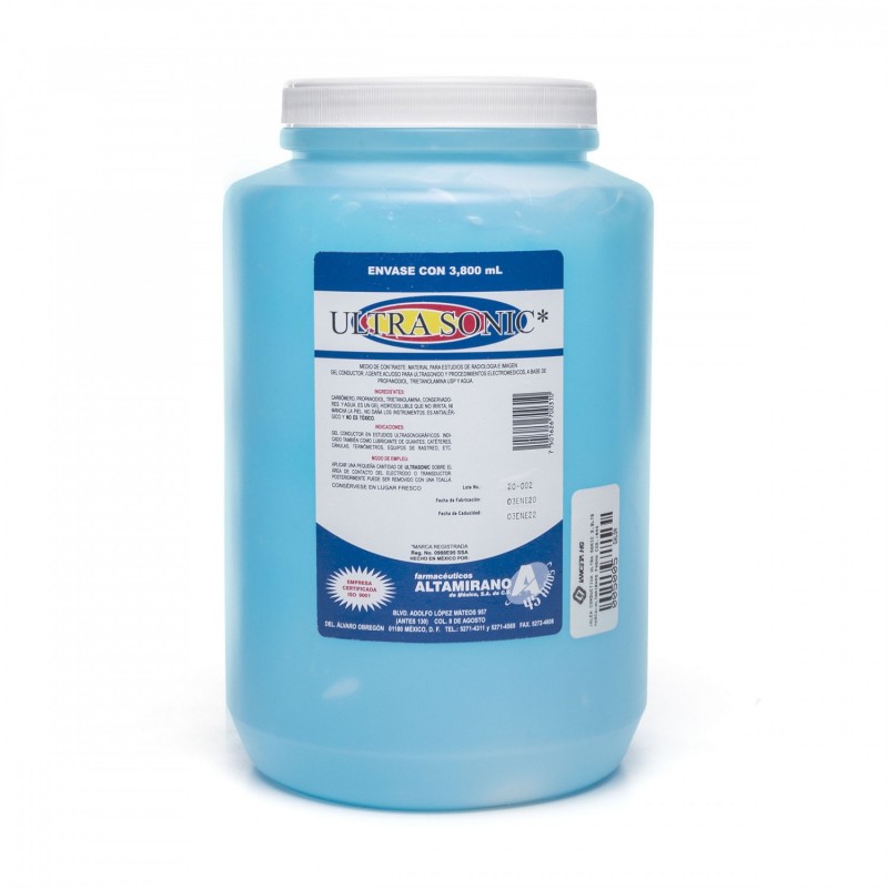 Gel para Ultrasonido Ultrasonic 3.8 Kg-Médica Depot