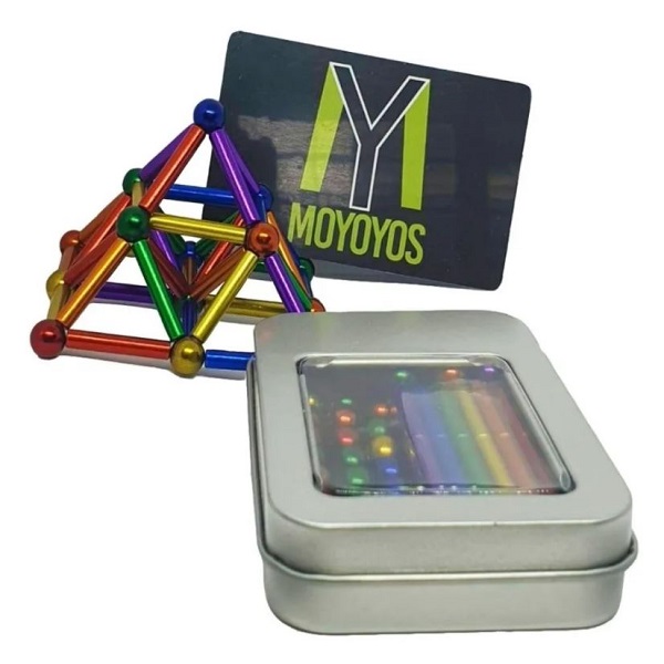 Set 36 Palos Imán Neodimio 27 Esferas Habilidad Colores