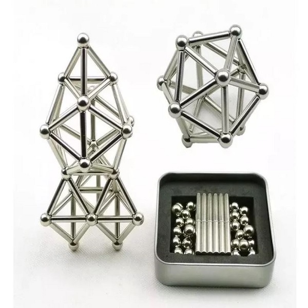 Set 36 Palos Imán Neodimio 27 Esferas Habilidad Juego Xto