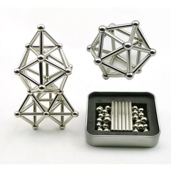 Set 36 Palos Imán Neodimio 27 Esferas Habilidad Juego Xto