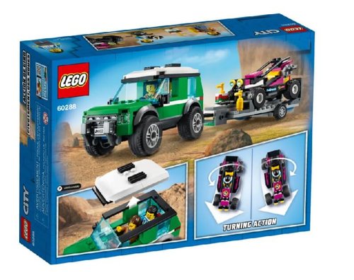 Lego 60288 Furgoneta de Transporte del Buggy de Carreras