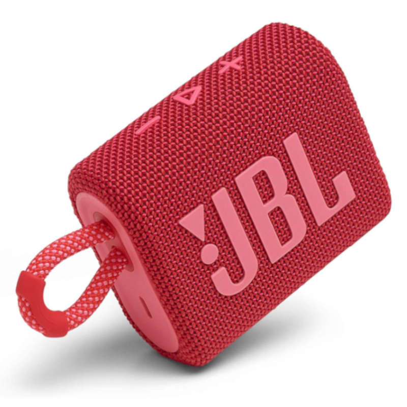 Bocina Bluetooth JBL GO 3 Portátil Impermeable IP67 Rojo