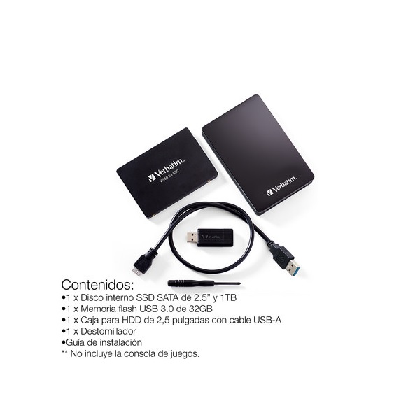 Kit de actualización con SSD de 1 TB para PlayStation 4