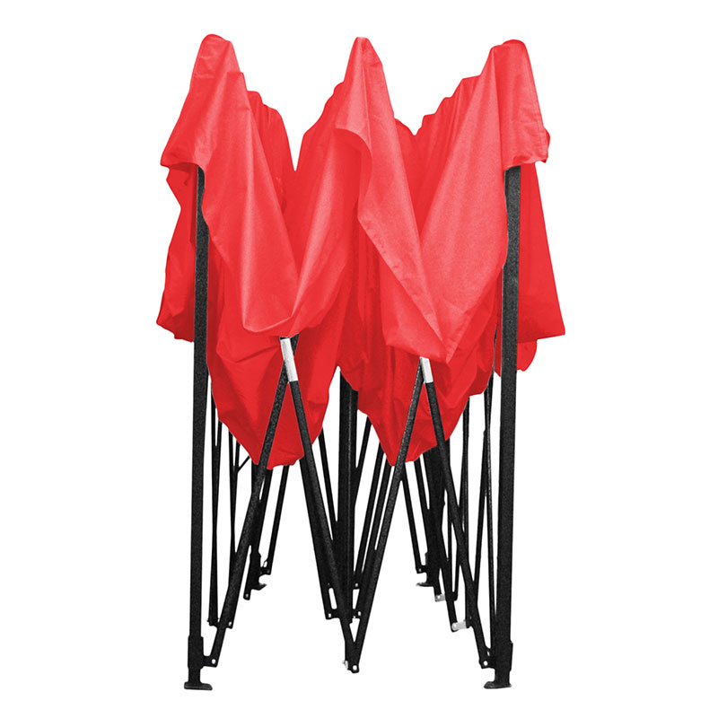 Carpa 3x3 m Jardimanía, Toldo Antisombra Plegable y Portátil Rojo