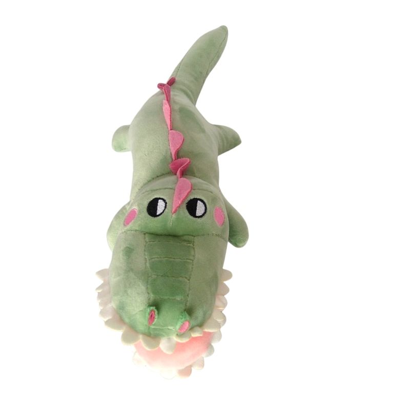 Peluche de Cocodrilo, LBP, Coco Boca Abierta, Ultra Suave, 45cm -Verde