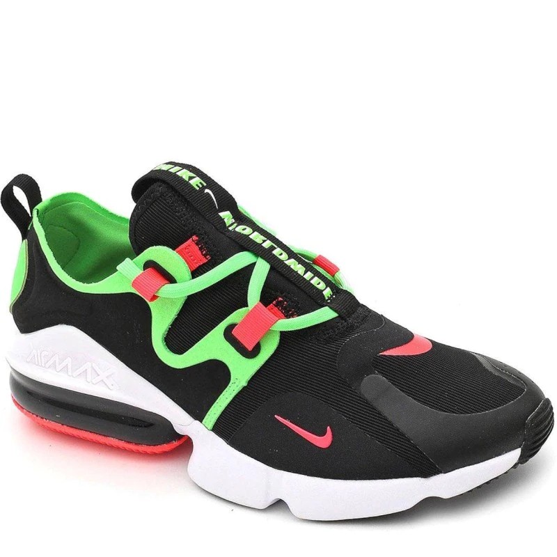 TENIS NIKE AIR MAX INFINITY NEGRO VERDE HOMBRE BQ3999-010