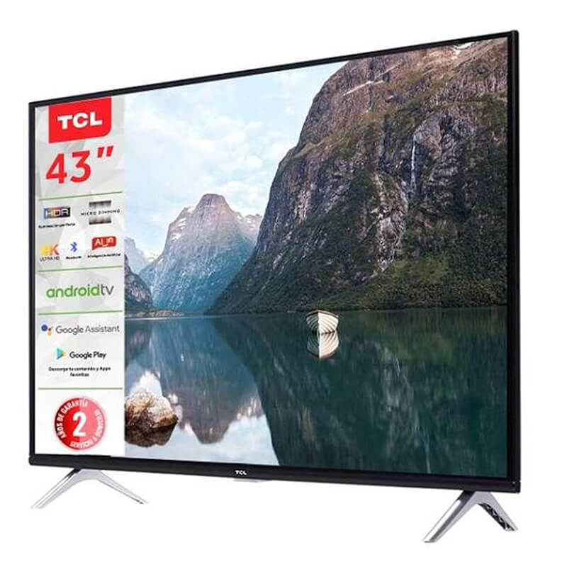 Pantalla Smart TV TCL 43" 4K UHD Android TV Bluetooth 5.0