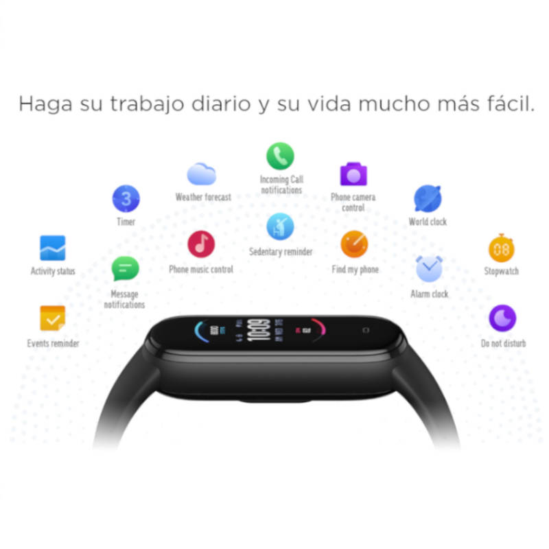 Amazfit Band 5 Pulsera Inteligente Spo2 Alexa 5 ATM Negro Verde Oliva