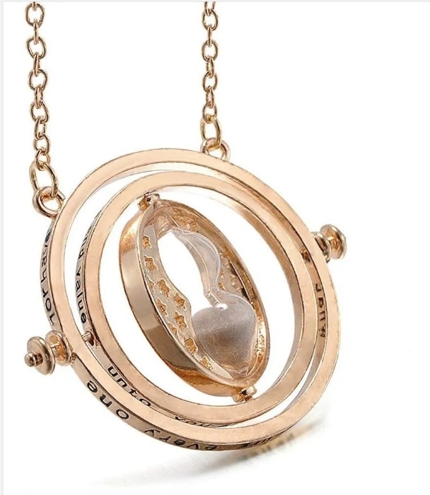 Collar Con Dije De Giratiempo Hermione Harry Potter Colores