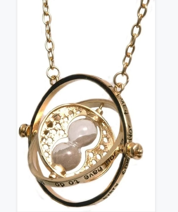 Collar Con Dije De Giratiempo Hermione Harry Potter Colores