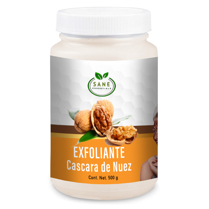 Exfoliante De Cascara De Nuez Facial & Corporal Sane