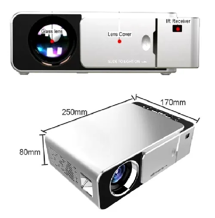 Proyector Gp-12, Led 1080p Píxele,s 3500 Lumens 150 Pulgadas