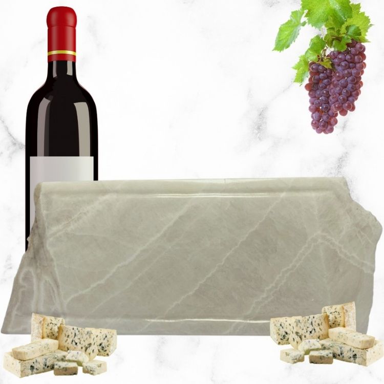 Tabla De Quesos Y Carnes Frías Cuarzo Blanco Alta Calidad