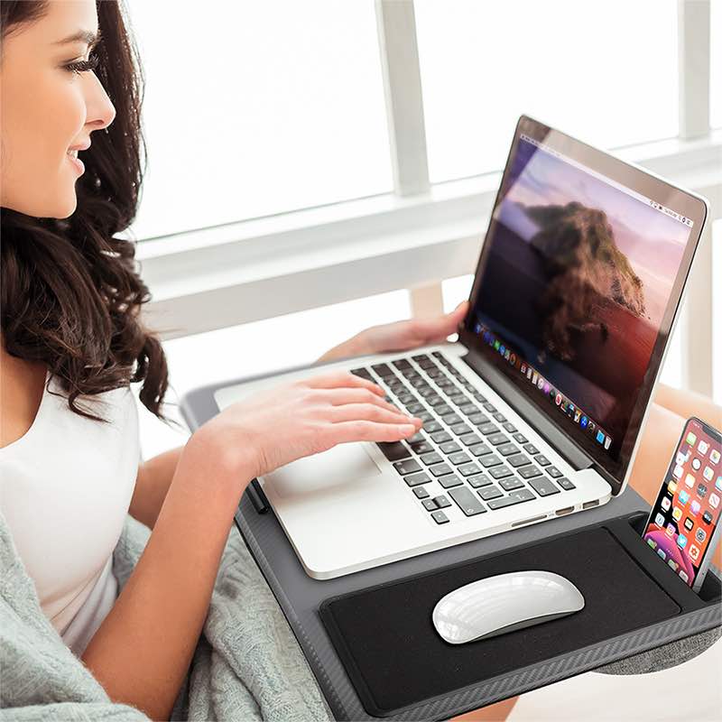 Mesa para Laptop Ergonómica con Soporte para Celular y Mouse Pad Redlemon