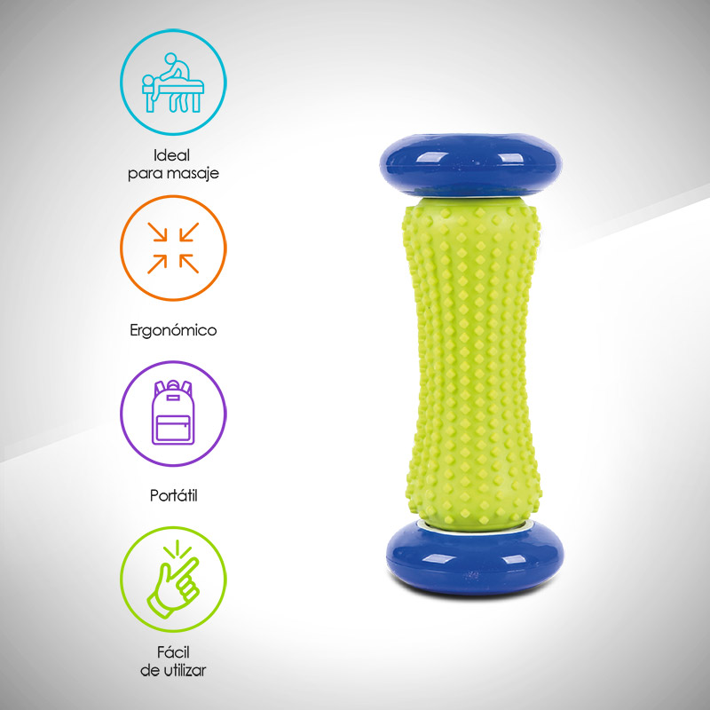 Rodillo para Masaje Muscular y Pies (Fascitis Plantar) Redlemon