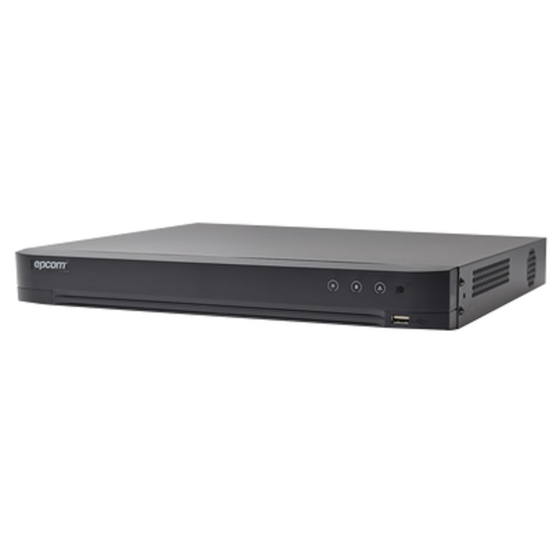 DVR 4 Megapixel / 4 Canales TURBOHD + 2 Canales IP / Detección de Rostros / 1 Bahía de Disco Duro / Audio por Coaxitron / Salida de Vídeo en 4K