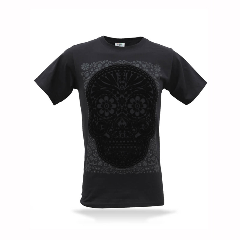 Playera Calavera Obsidiana H Karani