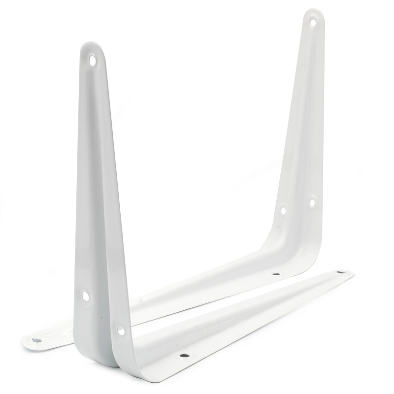 4 Mensulas Blanca 15 x 20 cm Acero Escuadra soporte