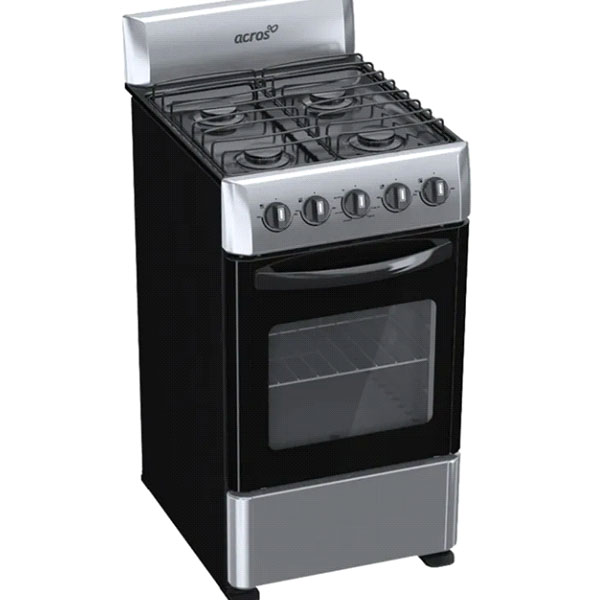 Estufa De 4 Quemadores Acros De 20 Gris Con Negro Nueva Naw-1001s Encendido Cerillo