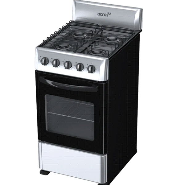 Estufa De 4 Quemadores Acros De 20 Gris Con Negro Nueva Naw-1001s Encendido Cerillo