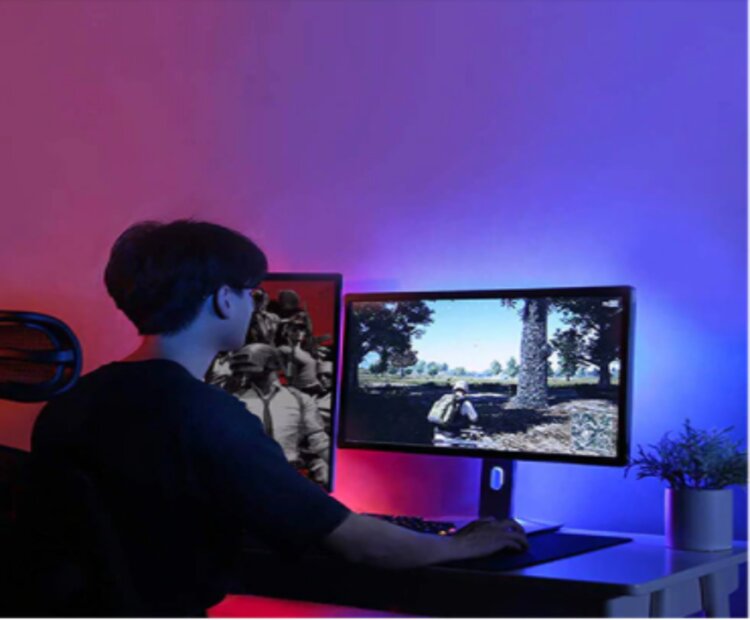 Tira De Luz Led Rgb 2835 Bluetooth 5M Control App + Control IR + Audioritmico, Bestop