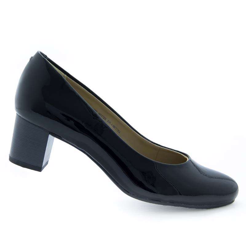 ZAPATOS DE VESTIR CON TACON PARA DAMA FLEXI COMODAS 47401 NEGRO