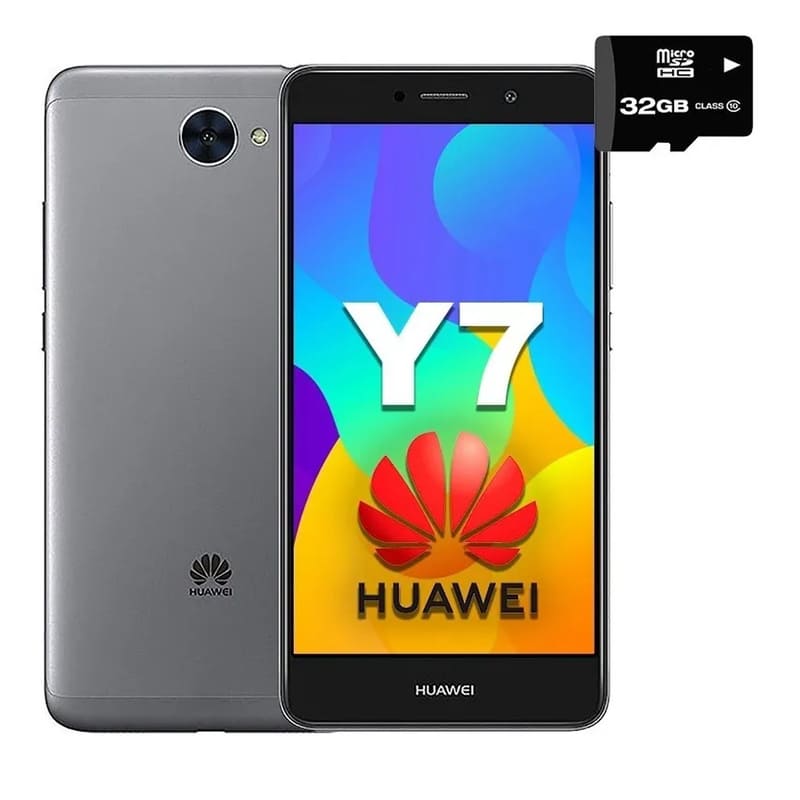 Celular Huawei Y7 16GB 2GB Ram Dual Sim - Gris + MicroSD