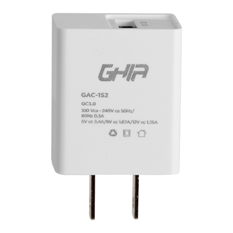 Cargador USB 3.0 Carga Rapida