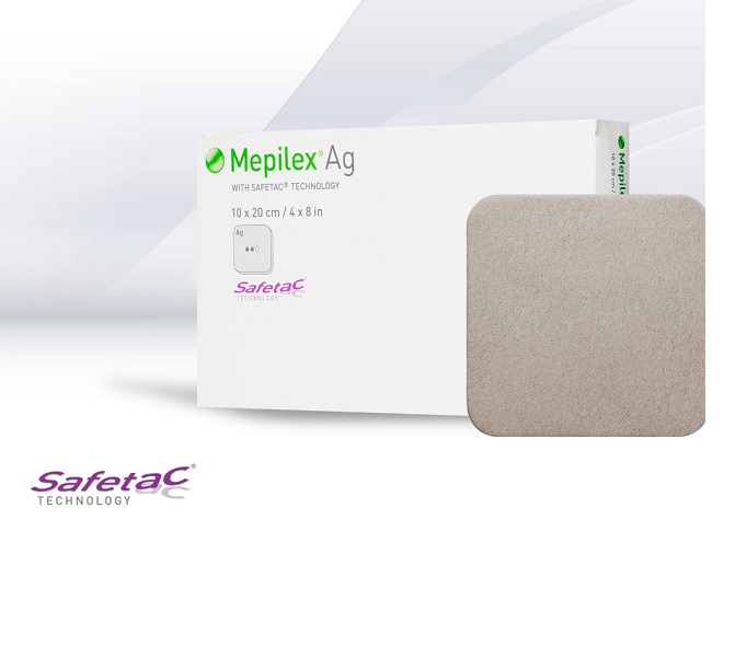 Mepilex AG 10x10 cm. Caja con 5 piezas