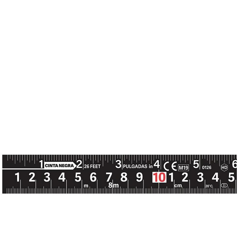 METRO -FLEXÓMETRO-CINTA METRICA NEGRA 5.5 M EXTRA ANCHA LECTURA DE AMBOS LADOS FCN-55M TRUPER