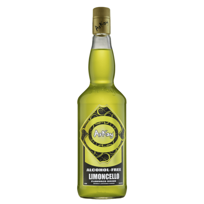 Arkay Bebida No Alcohólica Al Sabor De Limoncello - Botella de 1L