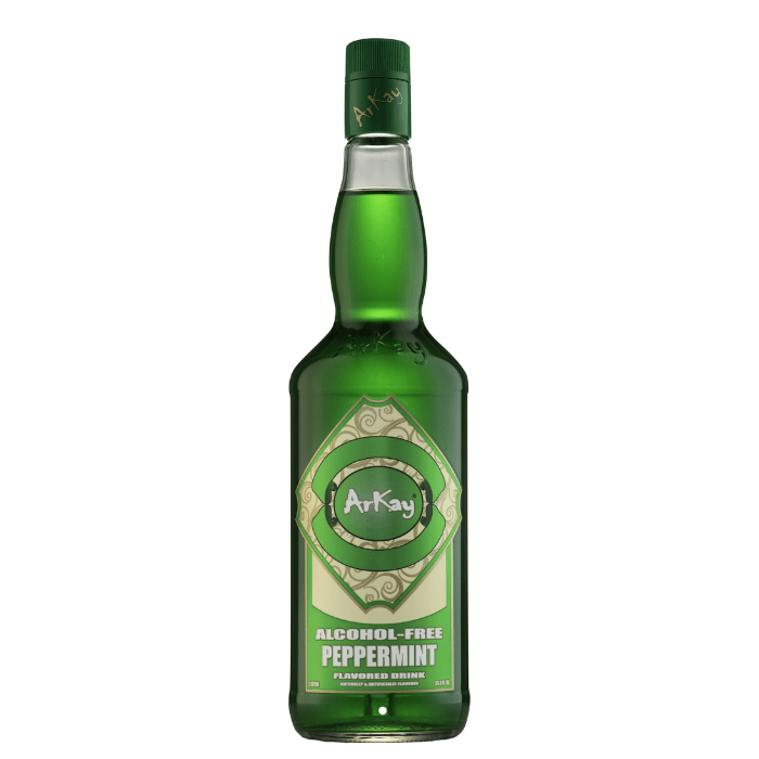 Arkay Bebida No Alcohólica Al Sabor De Peppermint/Licor de Menta - Botella de 1L