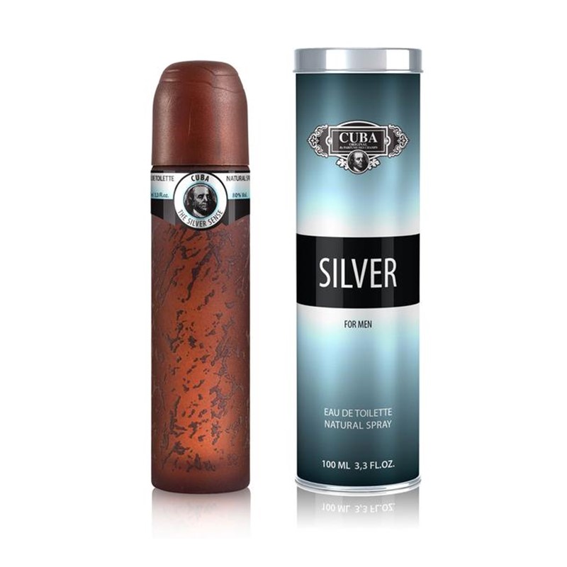 Perfume Silver For Men De Cuba Eau De Toilette 100 Ml