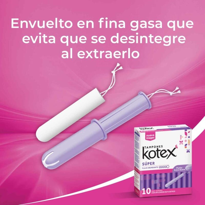 Tampones Kotex Súper 20 pzas
