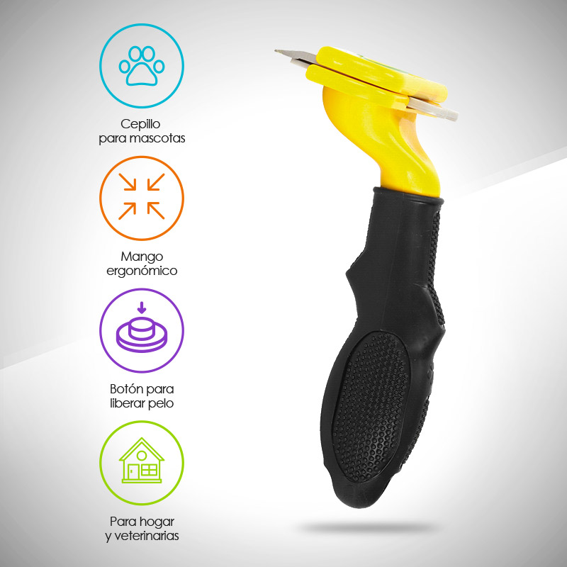 Cepillo para Perro y Gato de Pelo Largo y Corto Redlemon