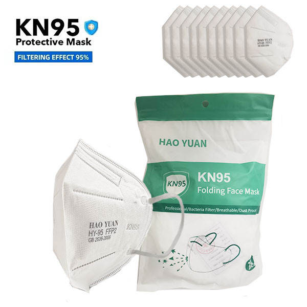 50 piezas Cubre bocas KN95 5 capas máxima protección FFP2 Certificaciones CE y FDA