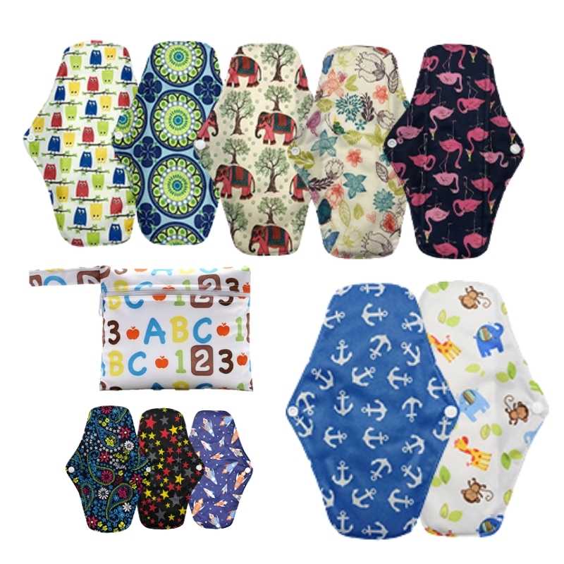 Toallas Femeninas Ecológicas paquete premium con 10 toallas y bolsa de regalo.