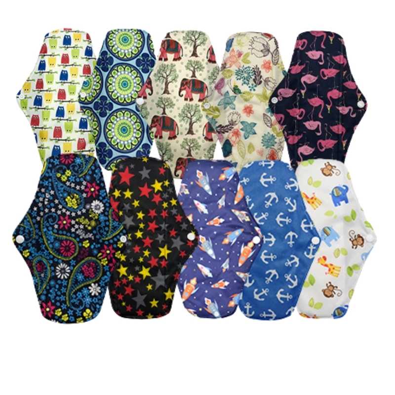 Toallas Femeninas Ecológicas paquete premium con 10 toallas y bolsa de regalo.