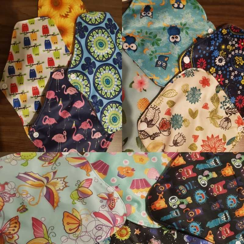 Toallas Femeninas Ecológicas paquete premium con 10 toallas y bolsa de regalo.