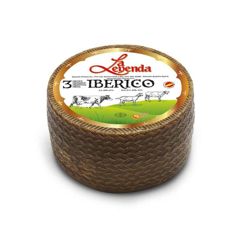 Queso Iberico Semicurado La Leyenda 3 Meses 3 Kilos