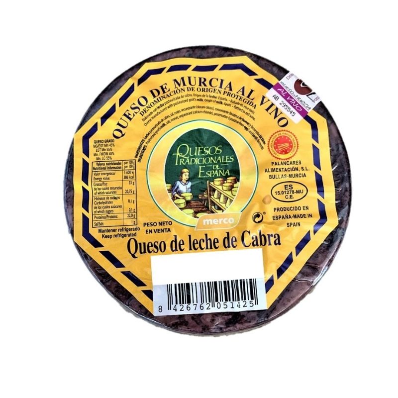 Queso De Cabra Al Vino Tinto Dop, Murcia 2,5 Kg España