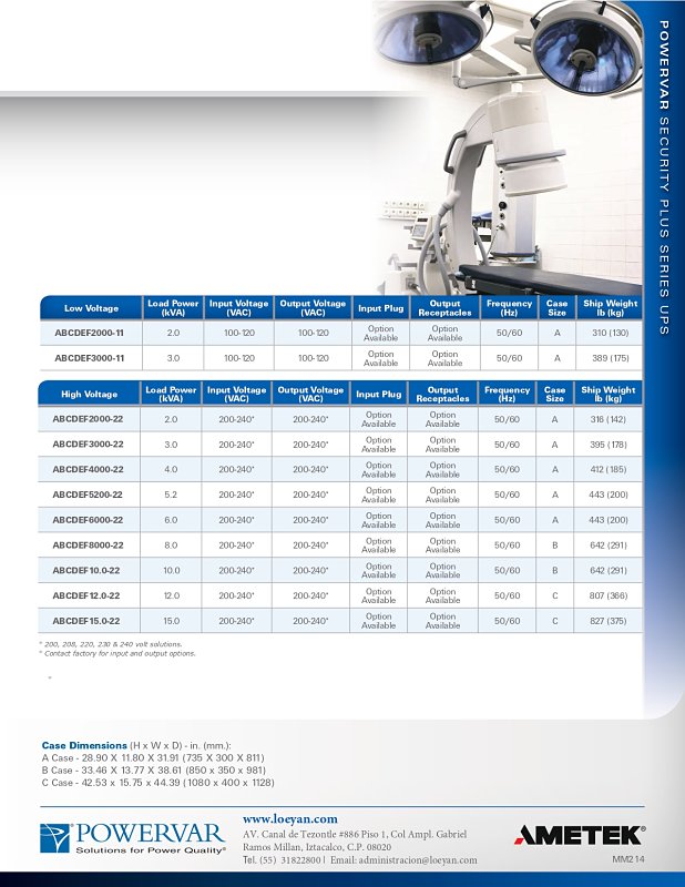UPS Security Plus // 4 kVA High Voltaje