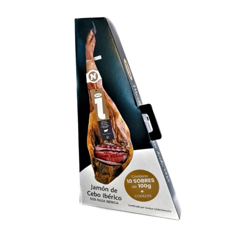 Jamon Iberico Cebo 50% Maletín Tapas Nico 1k España