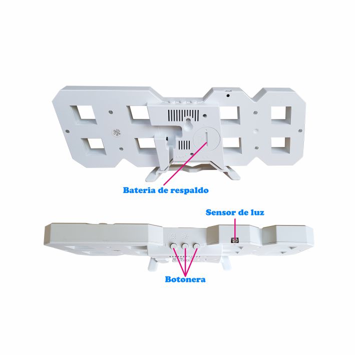 Reloj Digital de pared o buro 2310 Luz Led Verde