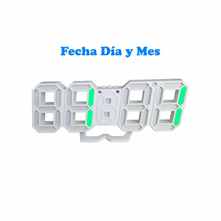 Reloj Digital de pared o buro 2310 Luz Led Verde