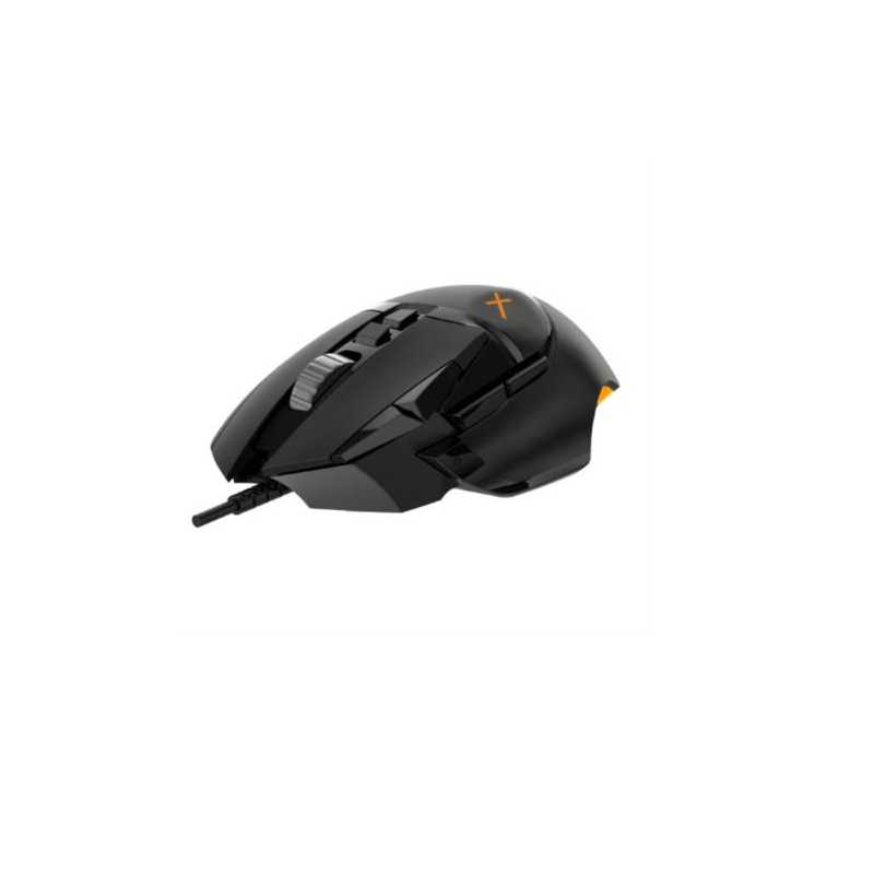 Mouse Gaming Xzeal XZ950 Alámbrico 16000 dpi RGB Scroll 10 Botones Color Negro