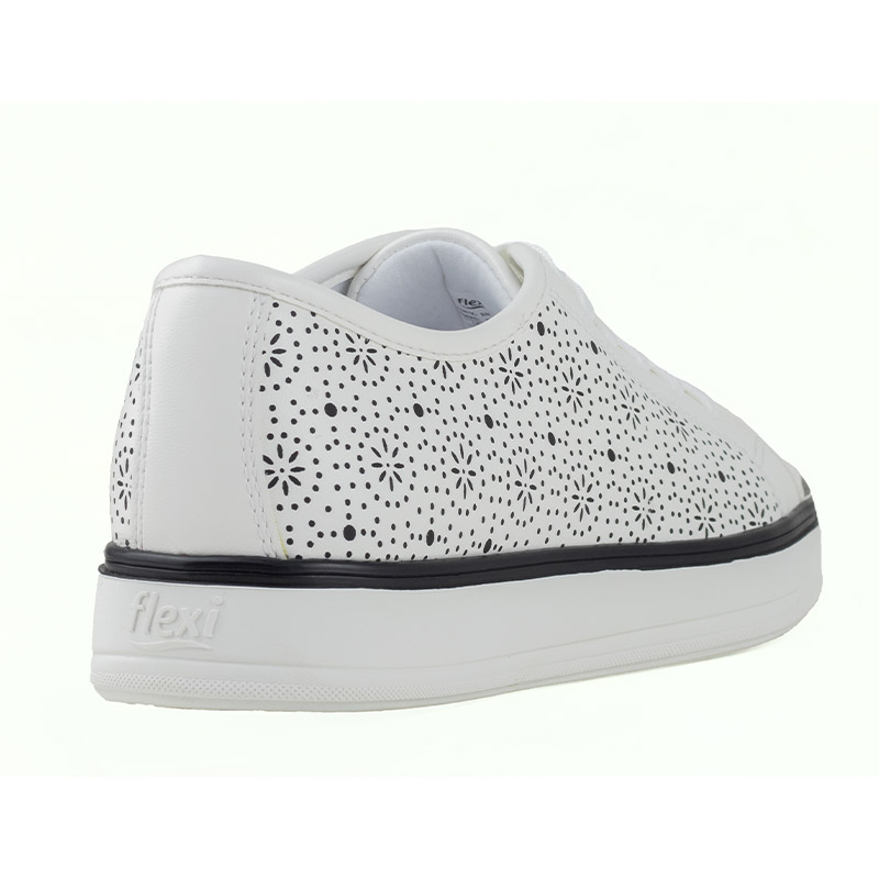 TENIS URBANOS DE DAMA CLASICOS FLEXI 107702 BLANCO COMODOS ORIGINAL