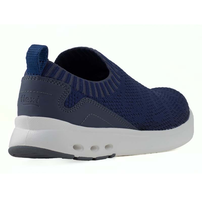 TENIS COMODOS PARA DAMA ESTILO CALCETIN FLEXI ORIGINAL 105201 AZUL