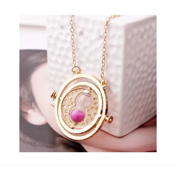 Collar Con Dije De Giratiempo Hermione Harry Potter Colores